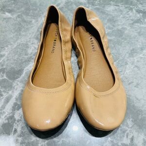 Lucky Brand Beige Patent Leather Ballet Slippers Women’s SZ 9.5 EU 41